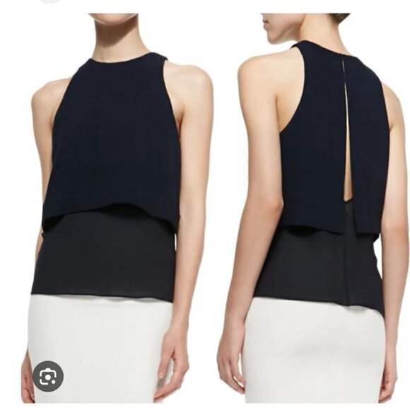 A.L.C Morrison sleeveless open back , layering top, Size 2 - Picture 2 of 6